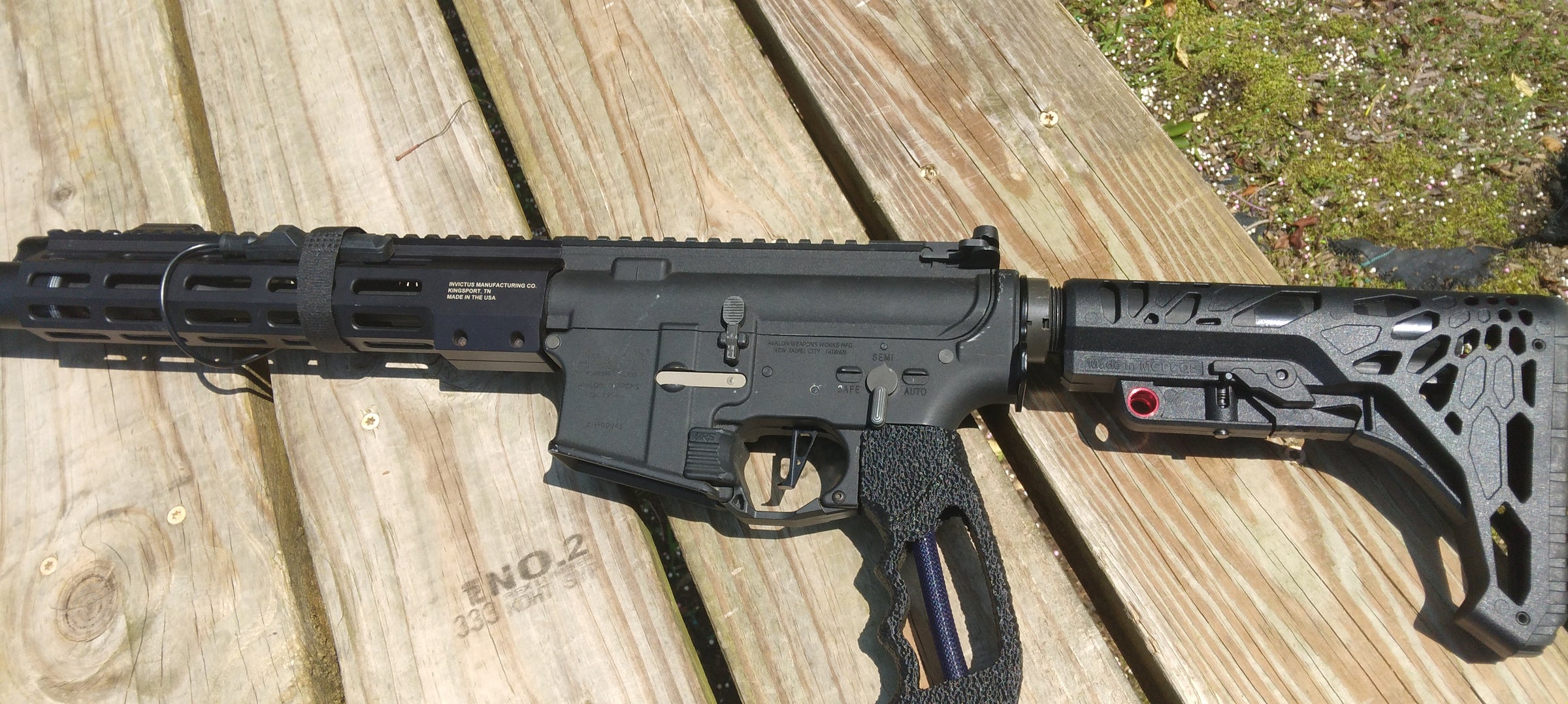 Airsoft Shadow HPA M4/ ARP9 Rifle Grip (Stippled) | Cedar3D